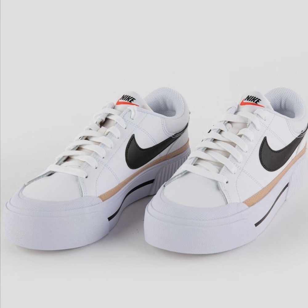 NIKE WOMENS COURT LEGACY LIFT SNEAKER - WHITE - Picture 4 of 4
